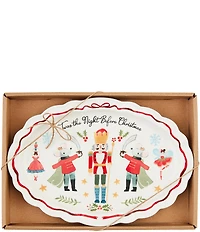 Mud Pie Winter Wonderland Nutcracker Sentiment Platter
