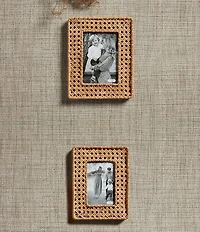 Mud Pie Woven Cane Picture Frame