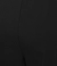Multiples Solid Twill No Waist Side Panel Elastic Hem Cropped Pants