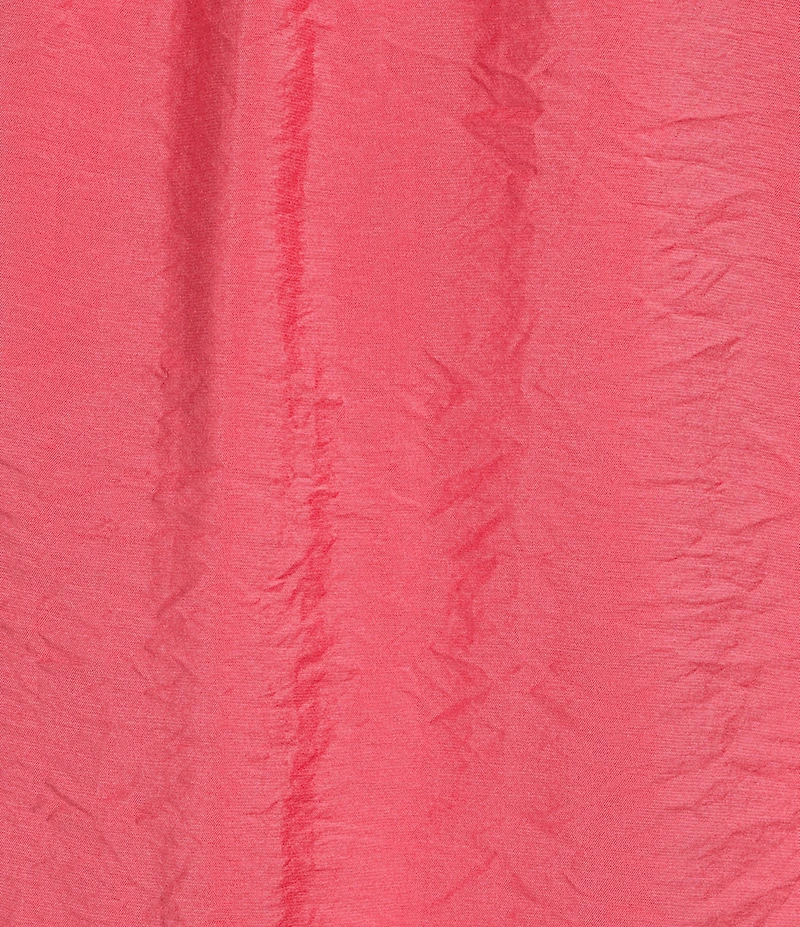 Multiples Crinkle Woven Scoop Neck 3/4 Sleeve Soutache Trim Peasant Top