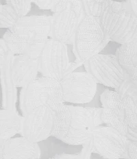 Multiples Denim All Over Embroidered Jacquard Point Collar Long Sleeve Button Front Jacket