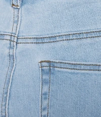 Multiples Denim Fringe Hem Flared Crop Jeans