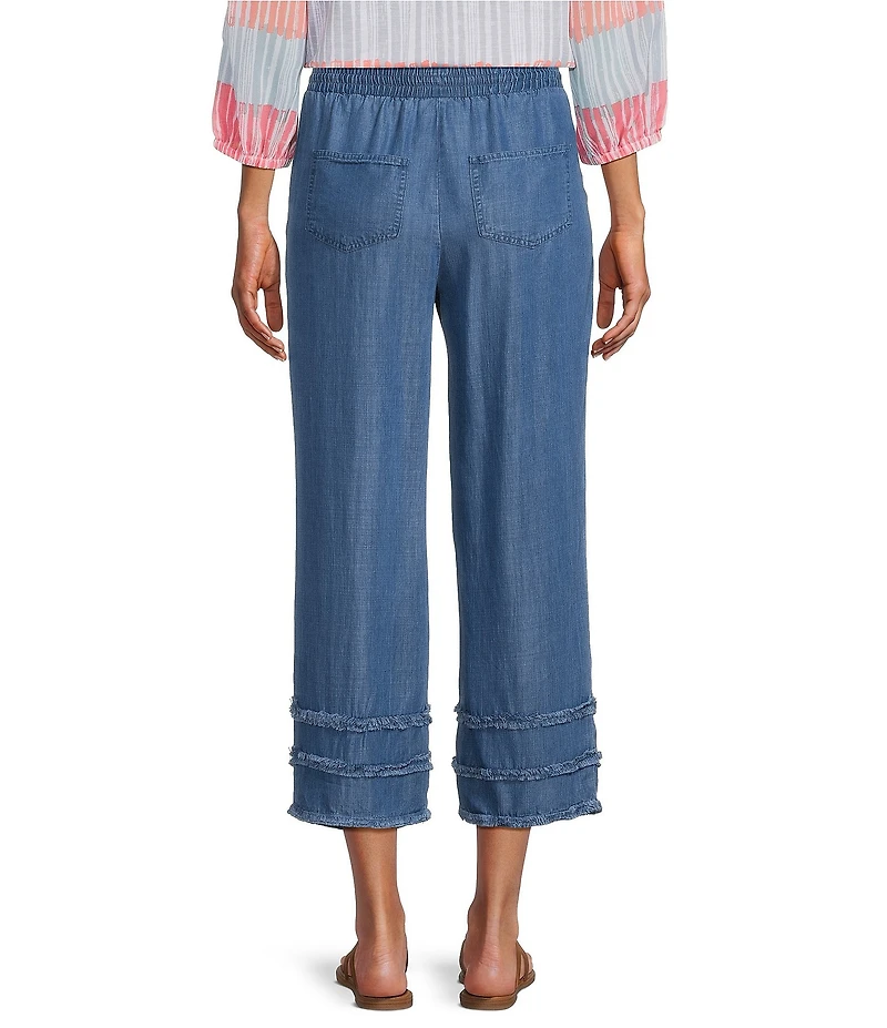 Multiples Drawstring Elastic Waist Pull-On Crop Pants