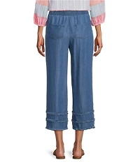 Multiples Drawstring Elastic Waist Pull-On Crop Pants