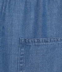 Multiples Drawstring Elastic Waist Pull-On Crop Pants