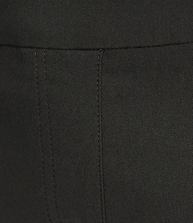Multiples Fine Line Twill Ring Vent Hem Detail Pull-On Pants