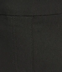Multiples Fine Line Twill Ring Vent Hem Detail Pull-On Pants