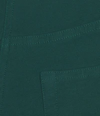 Multiples Petite Size Garment Dyed Straight Leg Fitted Ankle Pants