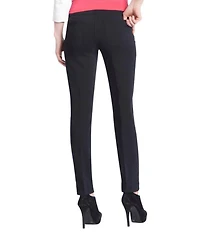 Slimsation® by Multiples Petite Size Stretch Twill Pull-On Straight Ankle Pants