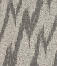 Multiples Plus Size Grey Print Scoop Neck 3/4 Sleeve Top