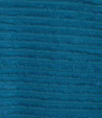 Multiples Plus Size Soft Textured Striped Plush Rib Knit Wrap Collar 3/4 Bungee Sleeve Top