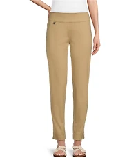 Slimsation® by Multiples Relaxed Tapered Leg Tummy Control Pull-On Ankle Pants