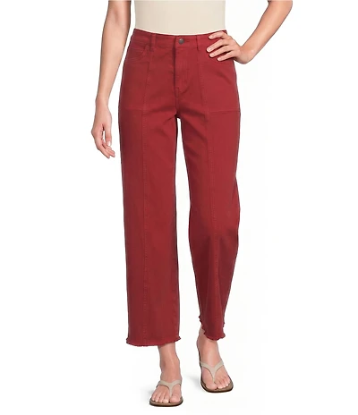 Multiples Slimsation Stretch Denim Flat Front Crop Length Pants