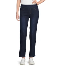 Multiples Stretch Relaxed Pull-On Ankle Jeans