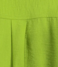 Multiples Woven Point Collar 3/4 Sleeve Scalloped Button-Front Shirt