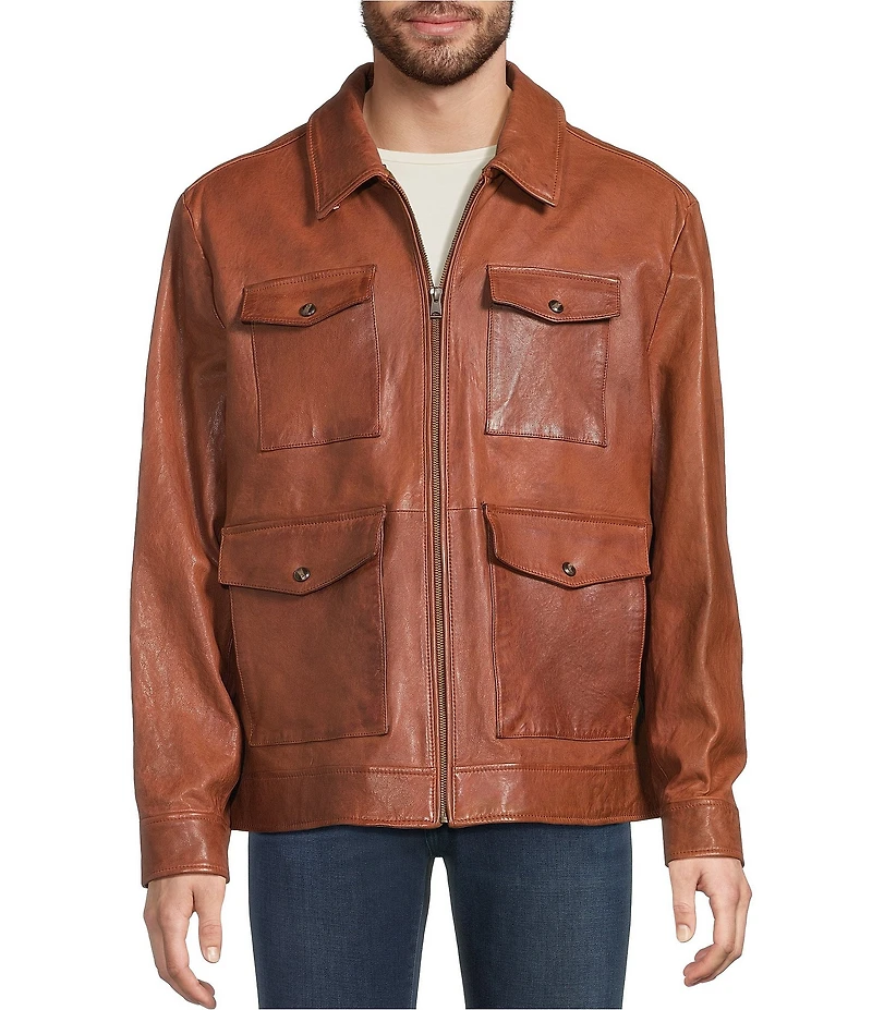 Murano 4-Pocket Lambskin Hipster Jacket
