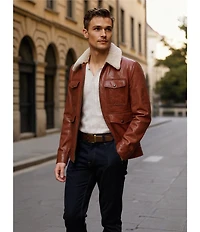 Murano 4-Pocket Lambskin Hipster Jacket