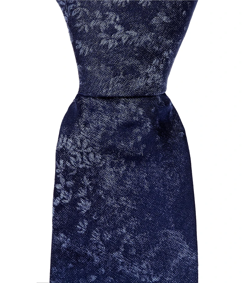 Murano Airbrush Floral Print 2 3/4#double; Silk-Blend Tie