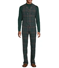 Murano Alex Slim Fit Flat Front Plaid Suit Separates Dress Pants