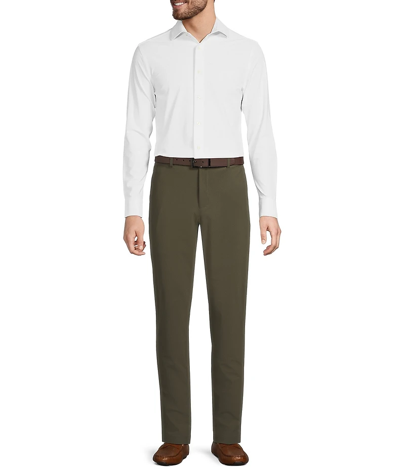 Murano Alex Slim Fit Performance Stretch Flat Front Chino Knit Pants