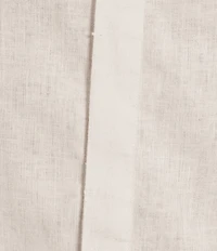 Murano Baird McNutt Linen Classic Fit Mandarin Collar Long Sleeve Woven Shirt