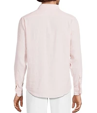 Murano Baird McNutt Linen Classic Fit Solid Long Sleeve Woven Shirt