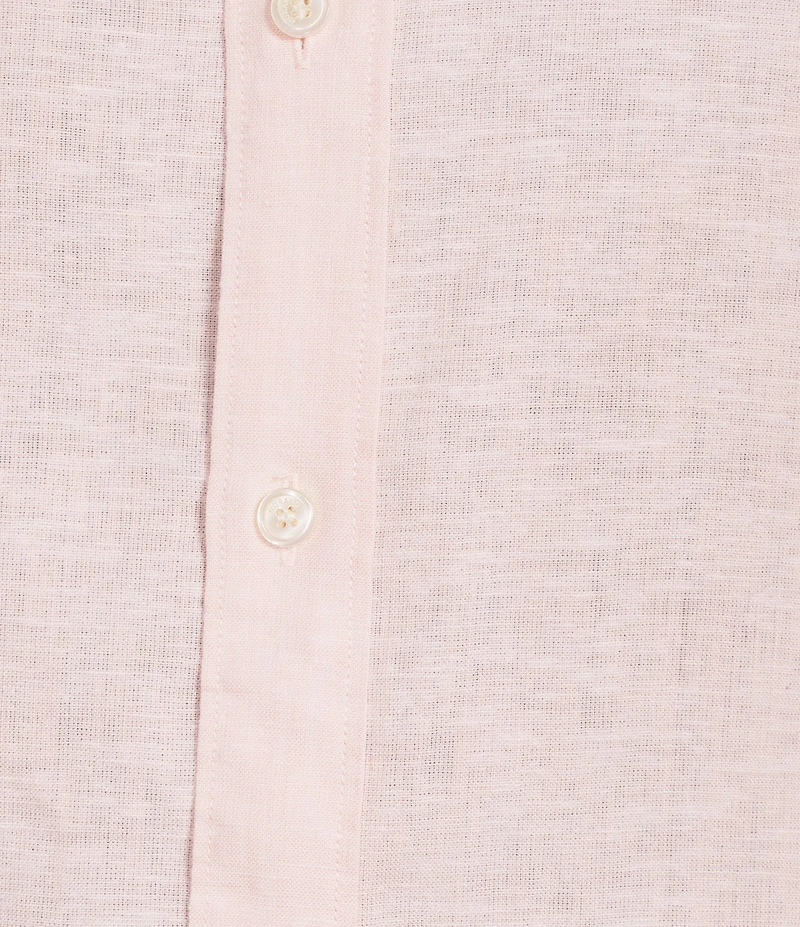 Murano Baird McNutt Linen Classic Fit Solid Long Sleeve Woven Shirt