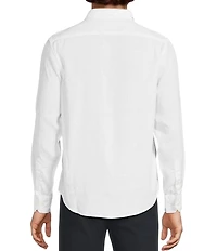 Murano Baird McNutt Linen Classic Fit Solid Long Sleeve Woven Shirt