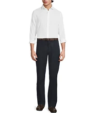 Murano Baird McNutt Linen Classic Fit Solid Long Sleeve Woven Shirt