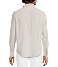 Murano Baird McNutt Linen Classic Fit Solid Long Sleeve Woven Shirt