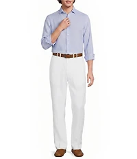 Murano Baird McNutt Linen Classic Fit Solid Long Sleeve Woven Shirt