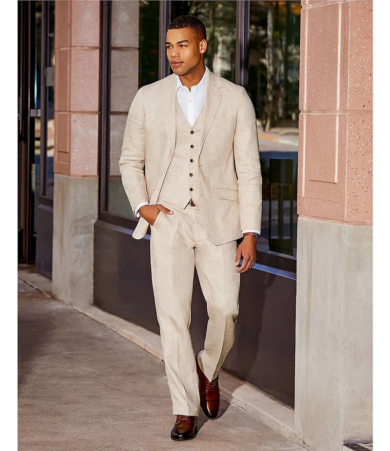Murano Baird McNutt Linen Classic Fit Suit Separates Jacket