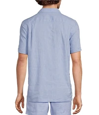 Murano Baird McNutt Linen Short Sleeve Woven Camp Shirt