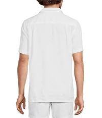 Murano Baird McNutt Linen Short Sleeve Woven Camp Shirt