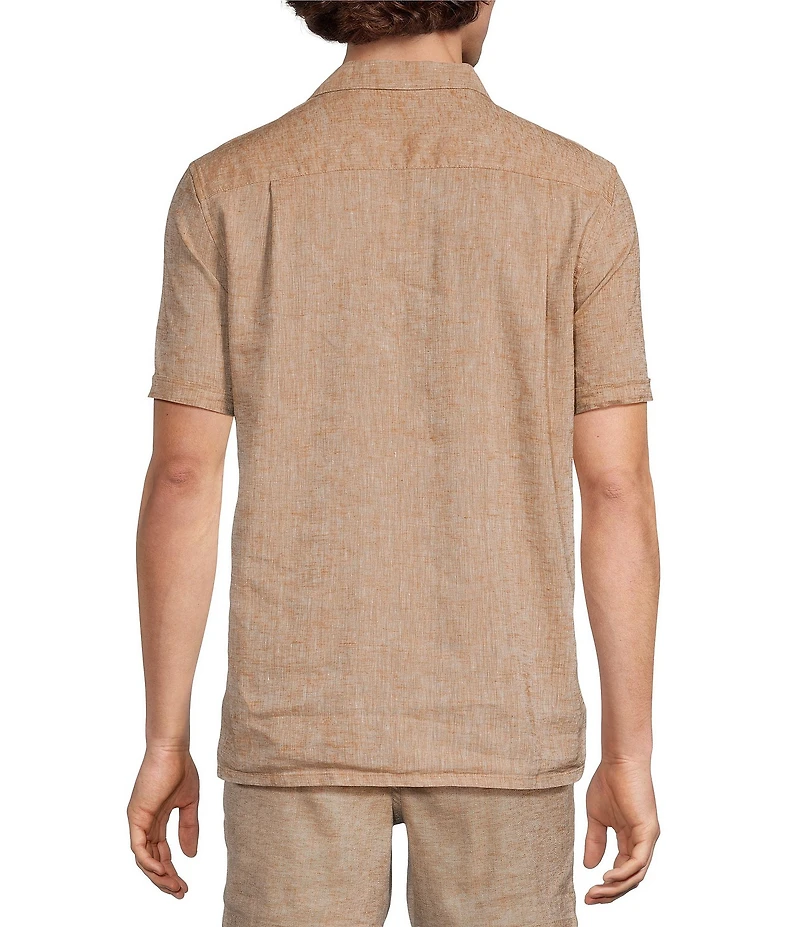 Murano Baird McNutt Linen Short Sleeve Woven Camp Shirt