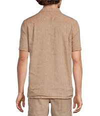Murano Baird McNutt Linen Short Sleeve Woven Camp Shirt