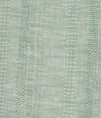 Murano Baird McNutt Linen Slim Fit Dual Pocket Textured Short Sleeve Woven Shirt