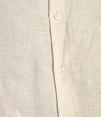 Murano Baird McNutt Linen Slim Fit Solid Long Sleeve Woven Shirt