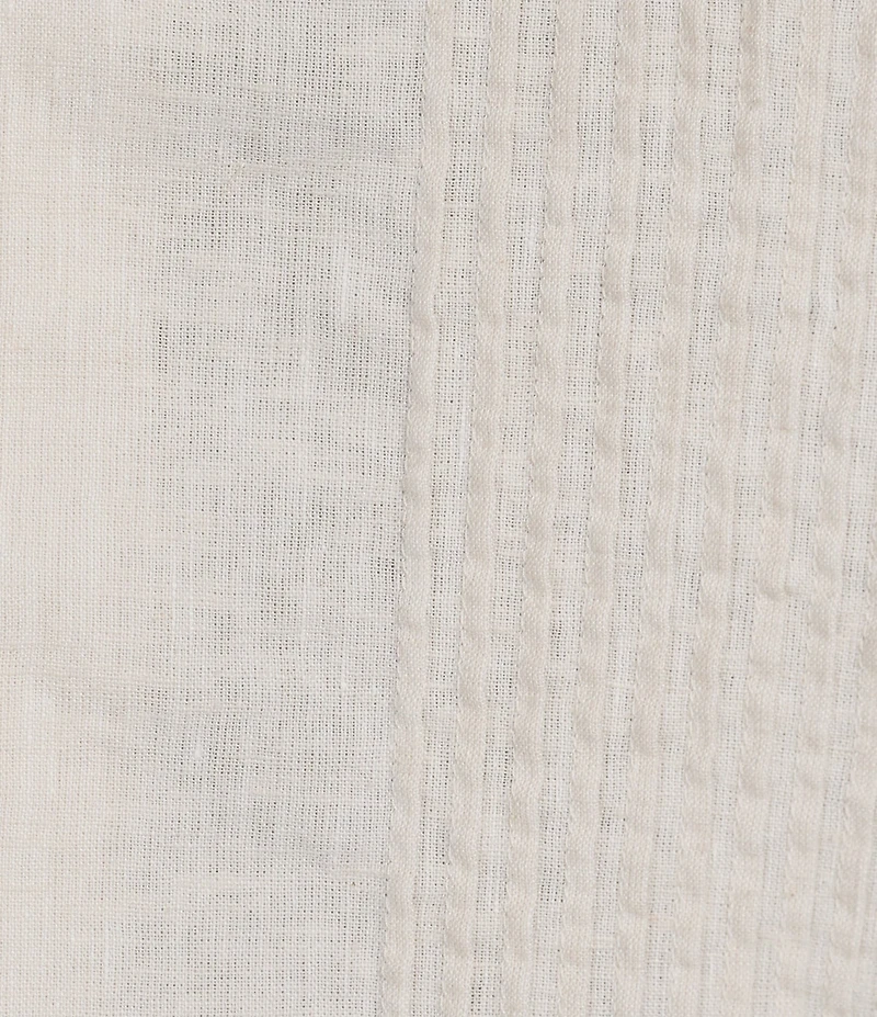 Murano Baird McNutt Linen Stripe Short Sleeve Woven Camp Shirt