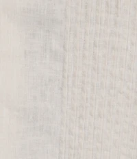 Murano Baird McNutt Linen Stripe Short Sleeve Woven Camp Shirt