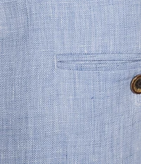 Murano Baird McNutt Linen Zac Classic Fit Flat Front Suit Separates Pants