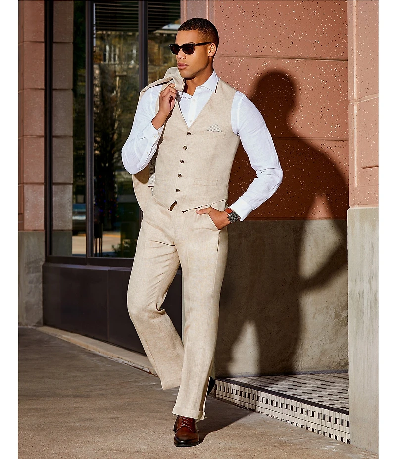 Murano Baird McNutt Suit Separates Linen Vest