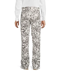 Murano Baird McNutt Zac Classic Fit Printed Linen Pants