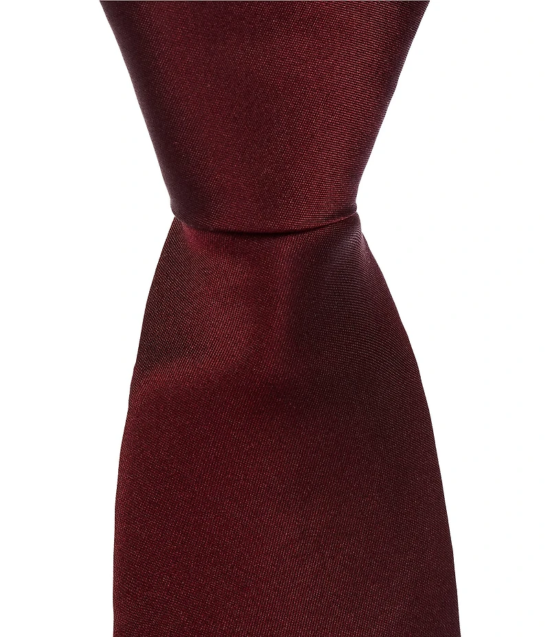 Murano Banks Shiny Solid 3 1/8#double; Silk Tie