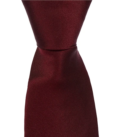 Murano Banks Shiny Solid 3 1/8#double; Silk Tie