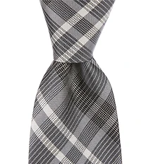 Murano Bert Finline Plaid 3 1/8#double; Silk Tie