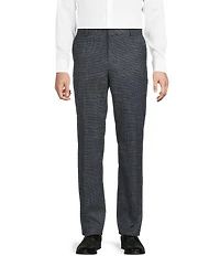 Murano Big & Tall Alex Slim Fit Flat Front Plaid Suit Separates Dress Pants
