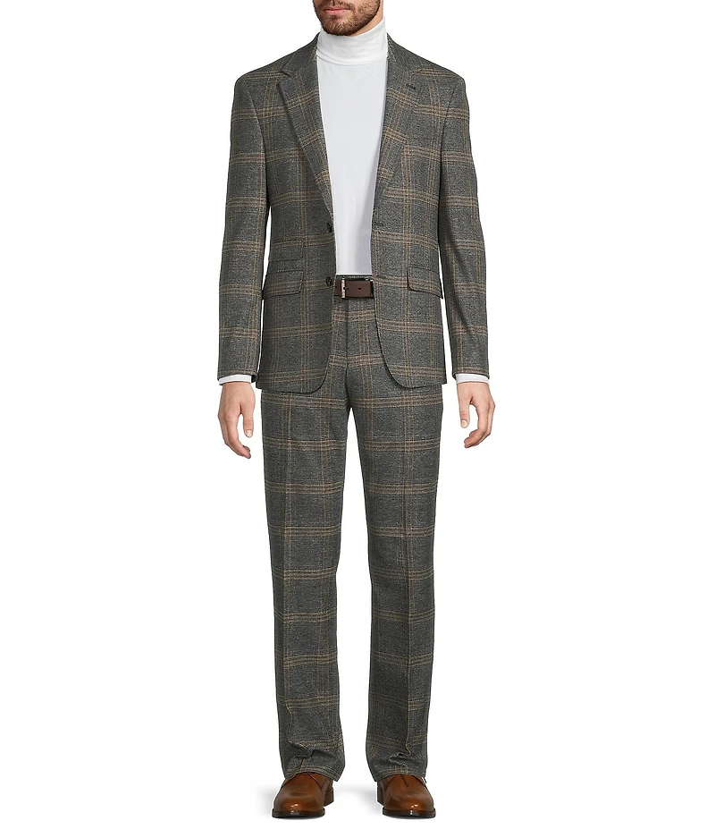 Murano Big & Tall Alex Slim Fit Plaid Suit Separates Dress Pants