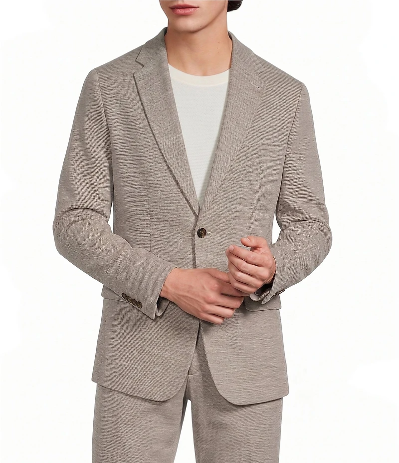 Murano Big & Tall Classic Fit Textured Suit Separates Blazer