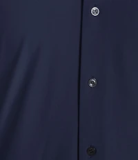 Murano Big & Tall Collezione Canclini Slim-Fit Solid Long-Sleeve Techno Woven Shirt